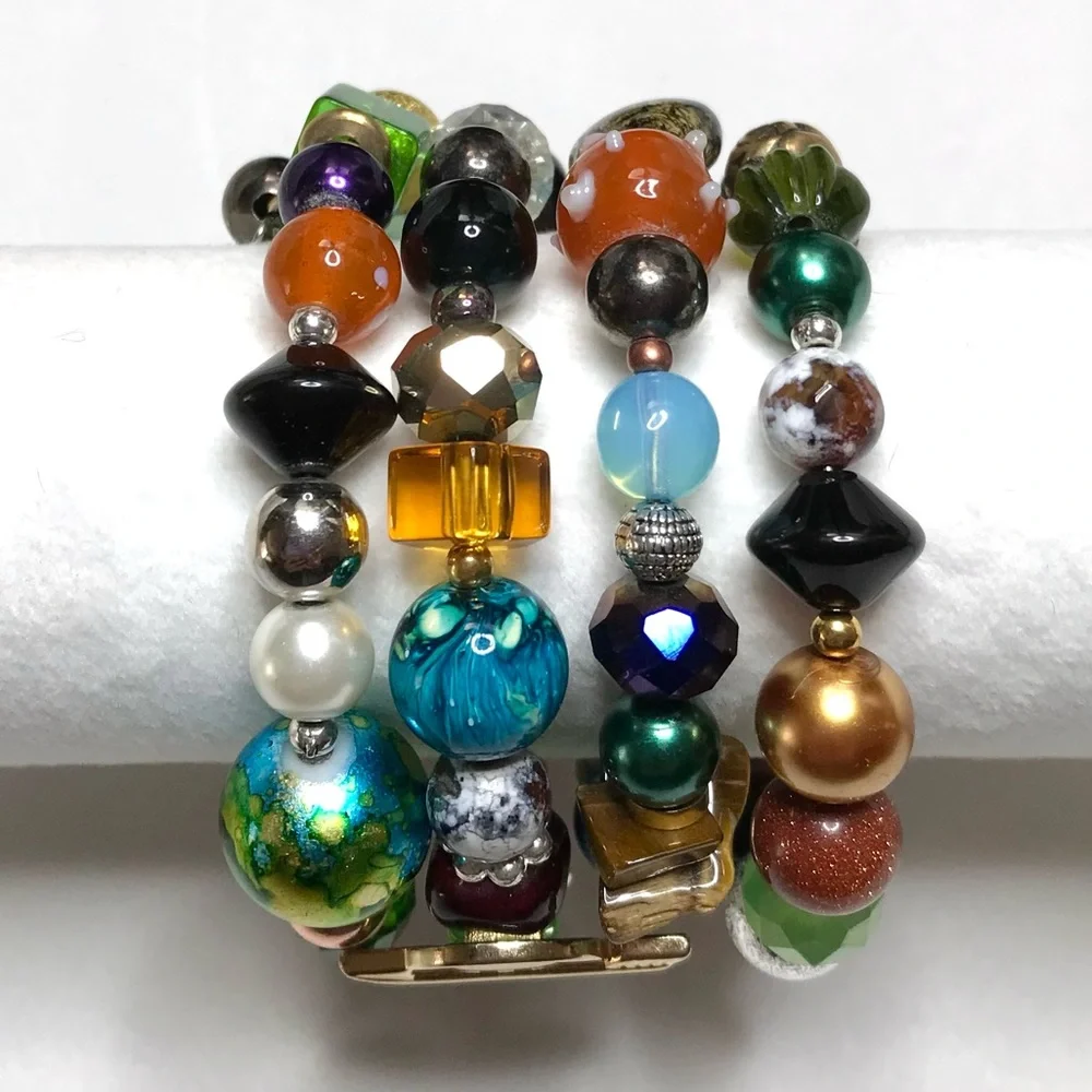 Handmade Bracelet with Vintage and Modern Elements (NB82-6H) New Without Tags - Picture 7 of 9